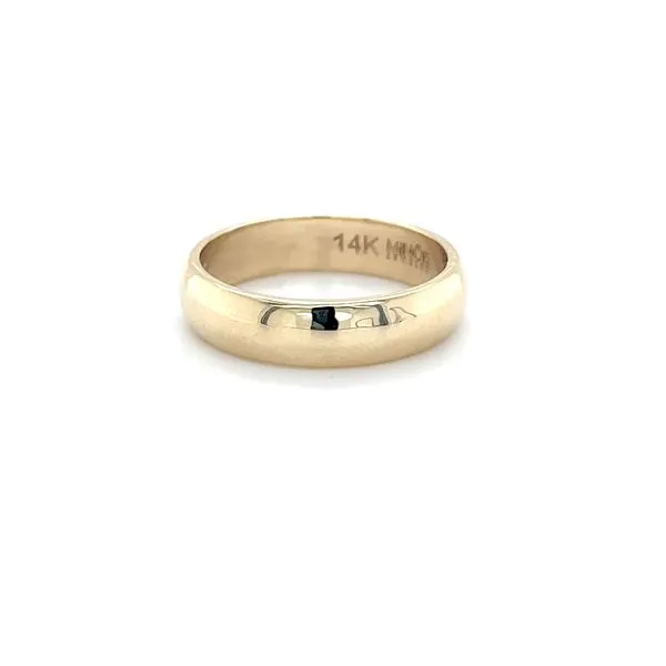 14K Yellow Gold 5mm Wedding Band Image 2 Minor Jewelry Inc. Nashville, TN