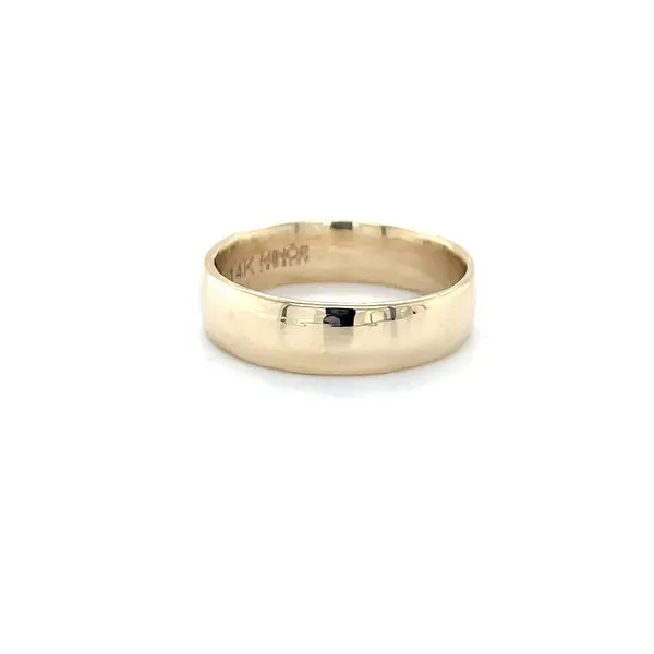 14K Yellow Gold 6mm Wedding Band Image 3 Minor Jewelry Inc. Nashville, TN