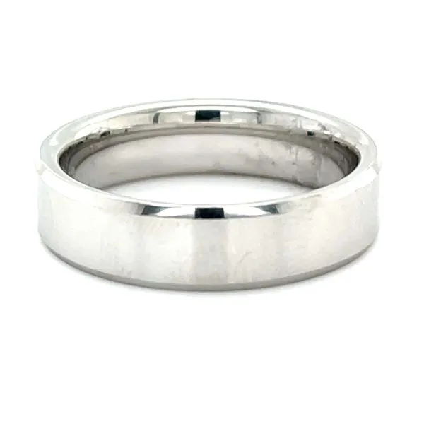 Cobalt Wedding Band with Beveled Edge Minor Jewelry Inc. Nashville, TN