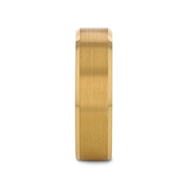 Yellow Gold Plated Tungsten 6mm Wedding Band Image 3 Minor Jewelry Inc. Nashville, TN