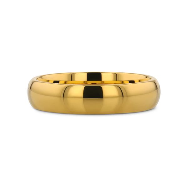 Yellow Gold Plated Tungsten 4mm Domed Wedding Band Minor Jewelry Inc. Nashville, TN