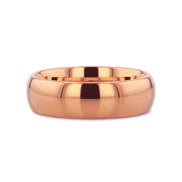 Rose Gold Plated Tungsten 6mm Domed Wedding Band Minor Jewelry Inc. Nashville, TN