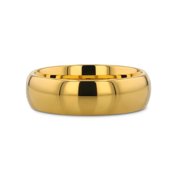 Yellow Gold Plated Tungsten 6mm Domed Wedding Band Minor Jewelry Inc. Nashville, TN