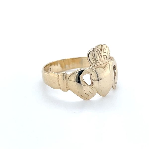 Yellow Gold 10K Claddagh Wedding Band Image 3 Minor Jewelry Inc. Nashville, TN