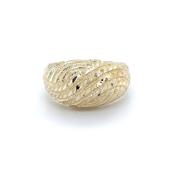 14K Yellow Gold Estate Diamond Cut Dome Ring Minor Jewelry Inc. Nashville, TN