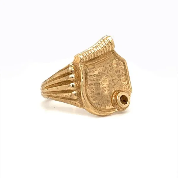 14K Yellow Gold Signet Ring