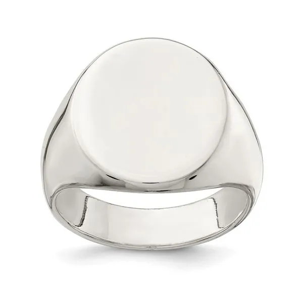 Sterling Silver Oval Signet Ring with Closed Back Minor Jewelry Inc. Nashville, TN