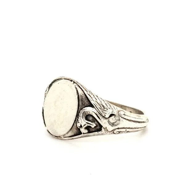 Sterling Silver Dragon Signet Ring Image 2 Minor Jewelry Inc. Nashville, TN