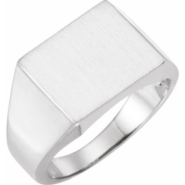 Sterling Silver Square Signet Ring Minor Jewelry Inc. Nashville, TN