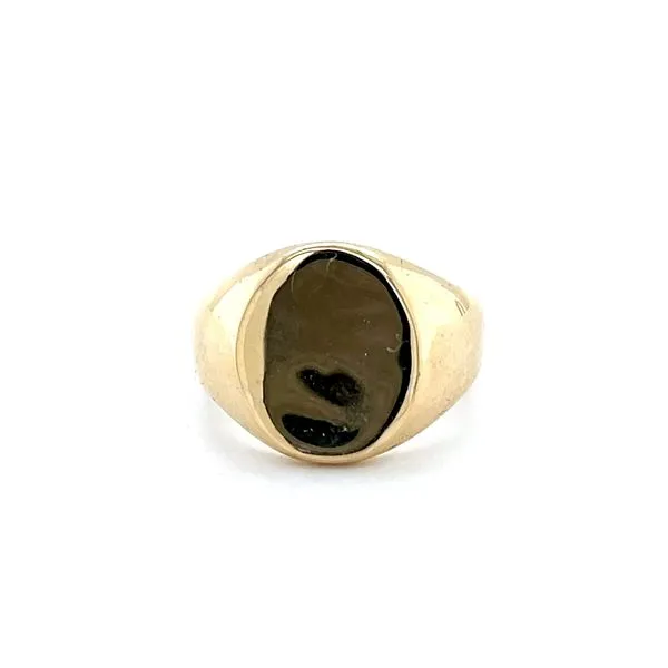 14K Yellow Gold Semi-Finished 14x12mm Oval Signet Ring Minor Jewelry Inc. Nashville, TN