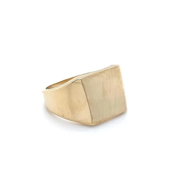 14K Yellow Gold  12x12mm Signet Ring Image 2 Minor Jewelry Inc. Nashville, TN