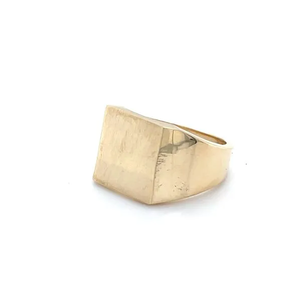 14K Yellow Gold  12x12mm Signet Ring Image 3 Minor Jewelry Inc. Nashville, TN