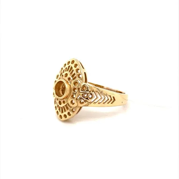 14K Yellow Gold Thirty-Seven Stone Ring Mounting similar item image