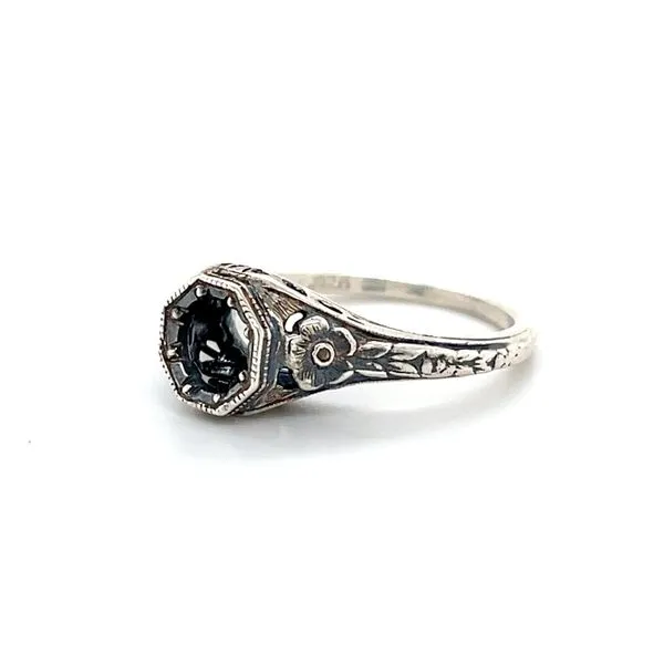 Sterling Silver Filigree Solitaire Mounting Image 2 Minor Jewelry Inc. Nashville, TN