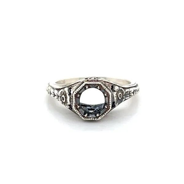 Sterling Silver Filigree Solitaire Mounting Minor Jewelry Inc. Nashville, TN