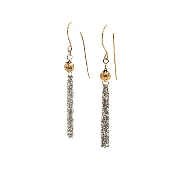 10K Yellow and White GoldTassel Earrings similar item image