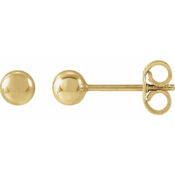 14K Yellow Gold Ball Earrings Minor Jewelry Inc. Nashville, TN