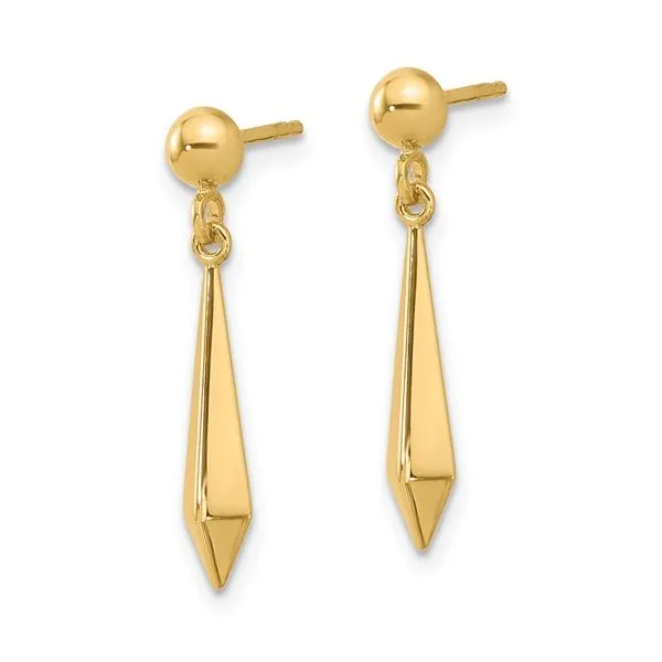 14K Yellow Gold Drop Earrings Image 2 Minor Jewelry Inc. Nashville, TN