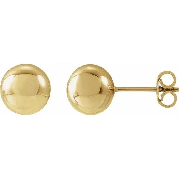 14K Yellow Gold Ball Stud Earrings Minor Jewelry Inc. Nashville, TN