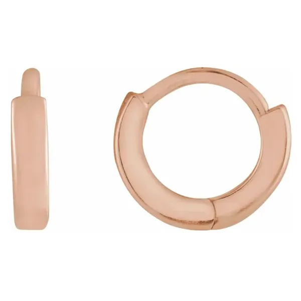 14K Rose Gold Hinged Hoop Earrings Minor Jewelry Inc. Nashville, TN