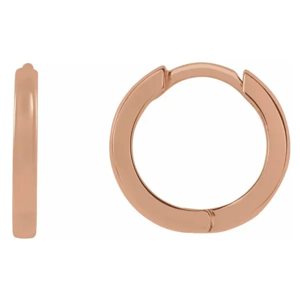 14K Rose Gold Hinged Hoop Earrings Minor Jewelry Inc. Nashville, TN