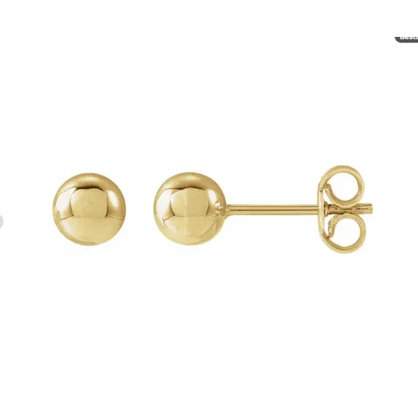 14K Yellow 6mm Ball Stud Earrings Minor Jewelry Inc. Nashville, TN