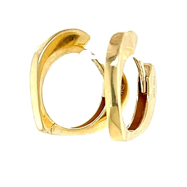 10K Yellow Gold V-Shaped Huggie Hoops Minor Jewelry Inc. Nashville, TN