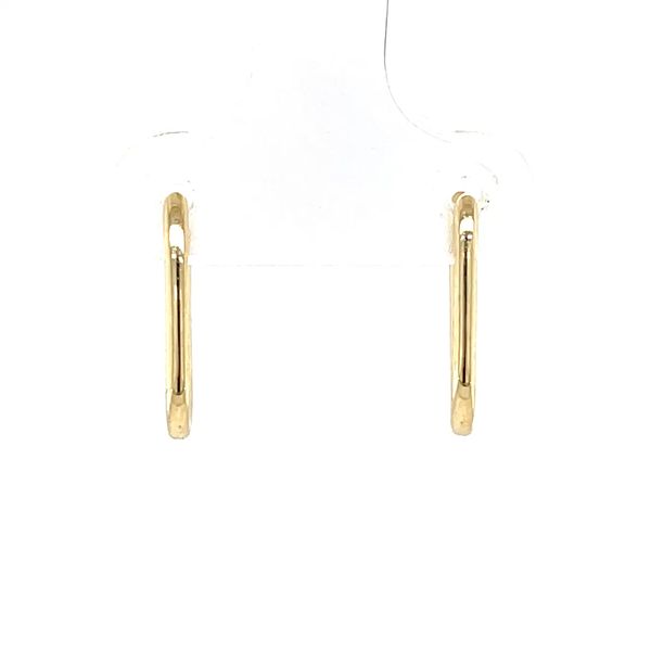 10K Yellow Gold Elongated Huggie Earrings Minor Jewelry Inc. Nashville, TN