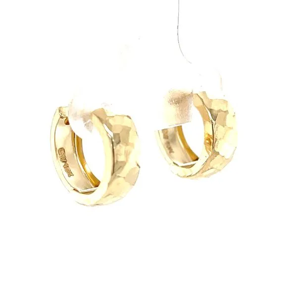 10K Yellow Gold Huggie Earrings Image 3 Minor Jewelry Inc. Nashville, TN