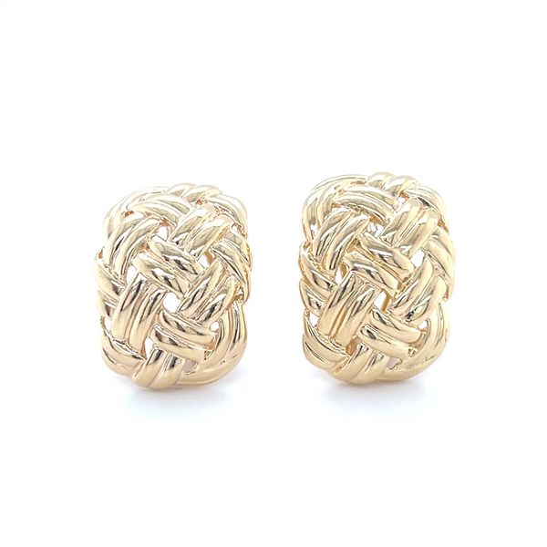 14K Yellow Gold Estate Woven Leverback Earrings Minor Jewelry Inc. Nashville, TN