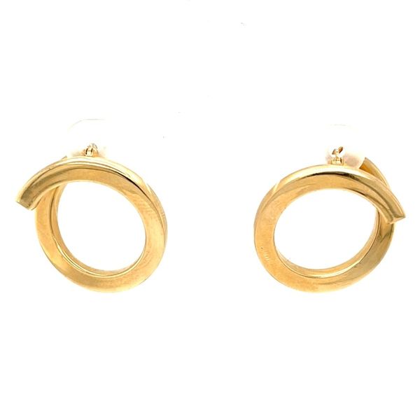 14K Yellow Gold 23mm Spiral Hoop Earrings Minor Jewelry Inc. Nashville, TN