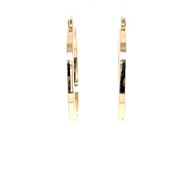14K Yellow Gold Estate Oval Hoop Earrings Minor Jewelry Inc. Nashville, TN