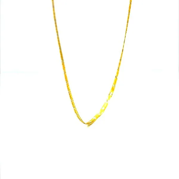 14K Yellow Gold 2mm Diamond Cut Chain