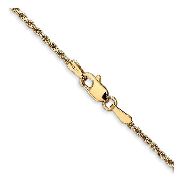 14K Yellow Gold 1.3mm Diamond-Cut Rope Chain Image 3 Minor Jewelry Inc. Nashville, TN