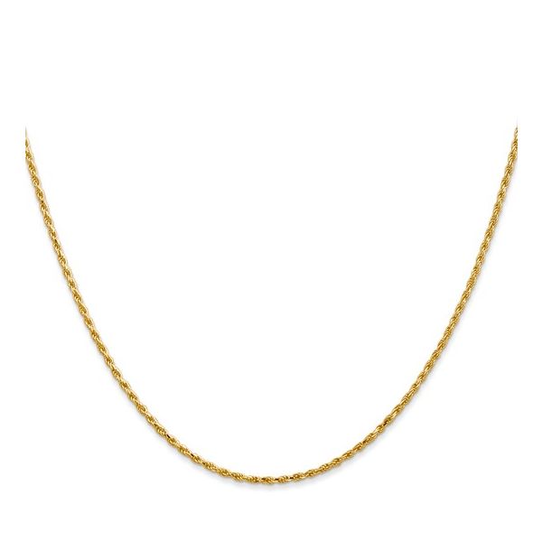14K Yellow Gold 1.3mm Diamond-Cut Rope Chain Minor Jewelry Inc. Nashville, TN