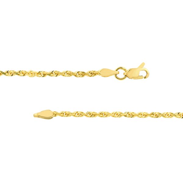 10K Yellow Gold 2.15mm Rope Chain Image 4 Minor Jewelry Inc. Nashville, TN
