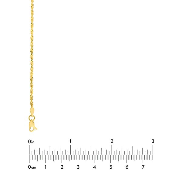 10K Yellow Gold 2.15mm Rope Chain Image 5 Minor Jewelry Inc. Nashville, TN