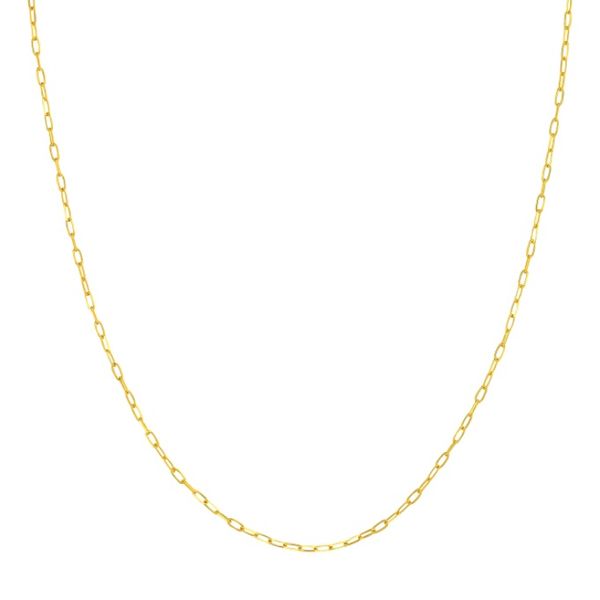 14K Yellow Gold 16-Inch 1.7mm Paper Clip Chain Minor Jewelry Inc. Nashville, TN