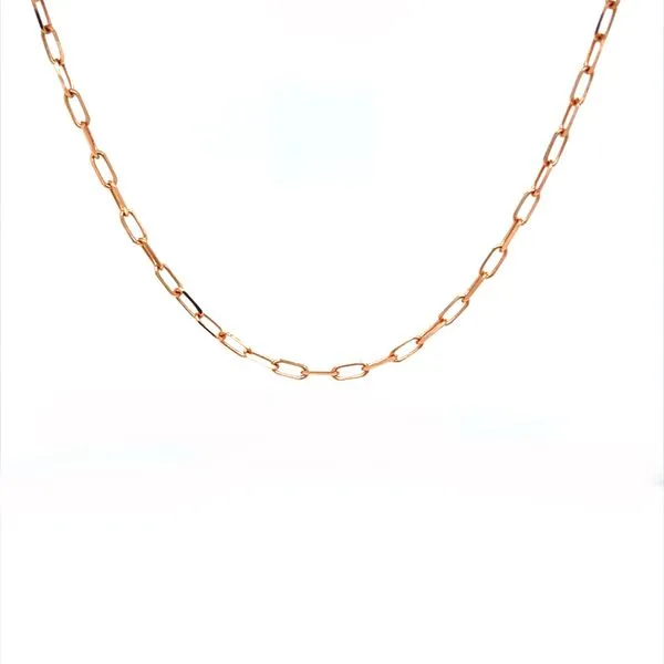 18In 14K Rose Gold 1.95mm Long Forzentina Endcap Necklace Minor Jewelry Inc. Nashville, TN