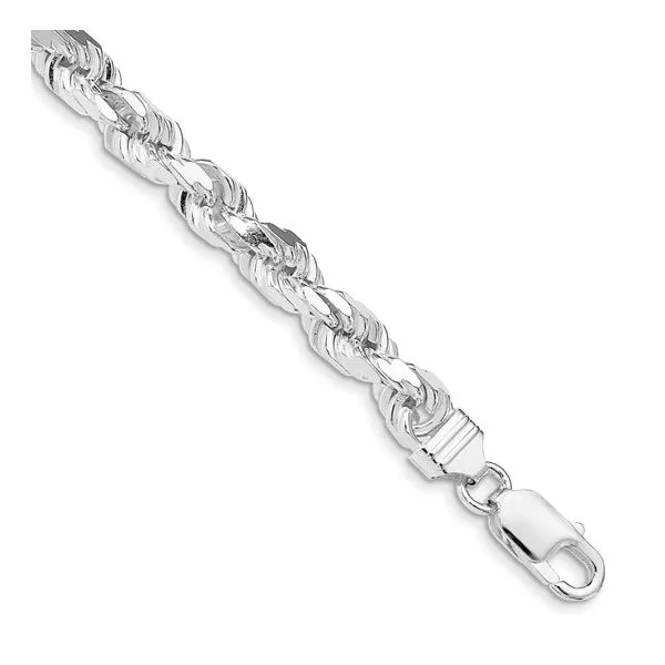 Sterling Silver Rhodium Plated Diamond Cut Rope Chain Minor Jewelry Inc. Nashville TN