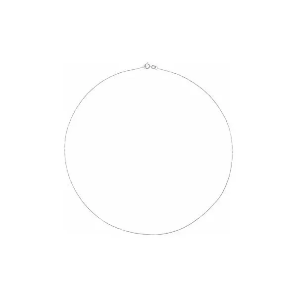 14k White Gold .55mm Box Chain