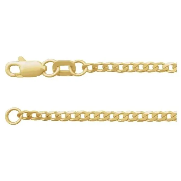 14k Yellow Gold 1.95mm Curb Chain Minor Jewelry Inc. Nashville, TN