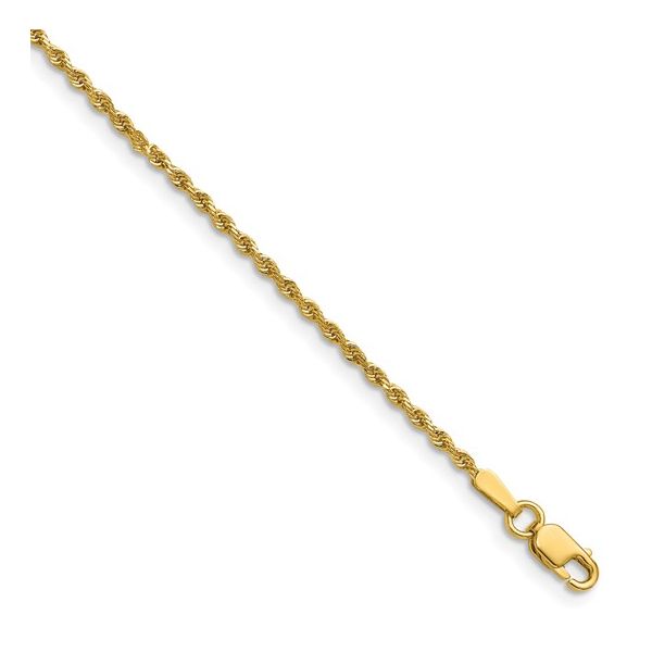 14K Yellow Gold 1.5mm Rope Chain Image 3 Minor Jewelry Inc. Nashville, TN
