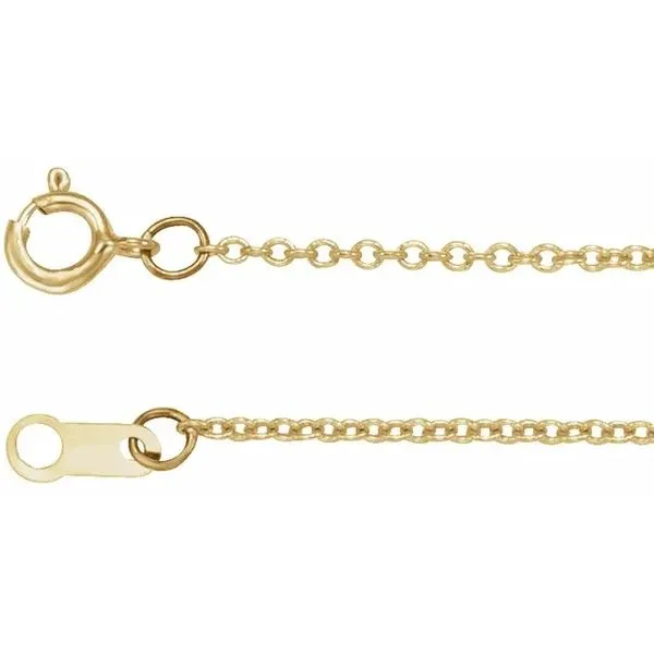 14K Yellow Gold Filled 1.0mm Cable Chain Minor Jewelry Inc. Nashville, TN