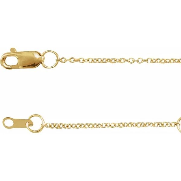 14K Yellow Gold Filled 1.0mm 18-20 Inch Adjustable Cable Chain Minor Jewelry Inc. Nashville, TN