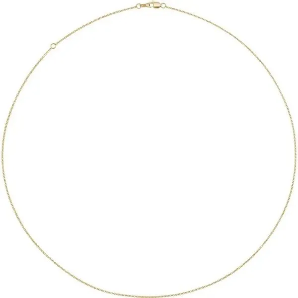 14K Yellow Gold Filled 1.0mm 18-20 Inch Cable Chain Image 2 Minor Jewelry Inc. Nashville, TN