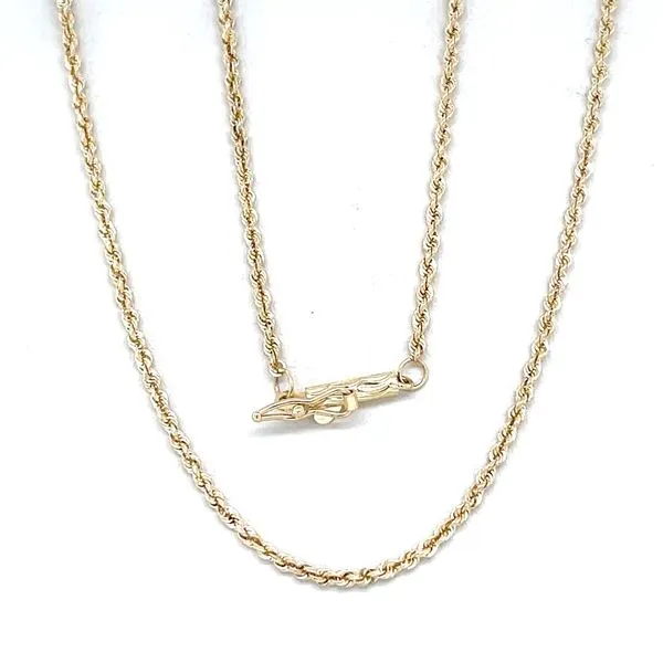 14K Yellow Gold Estate 1.7mm Rope Chain Minor Jewelry Inc. Nashville, TN