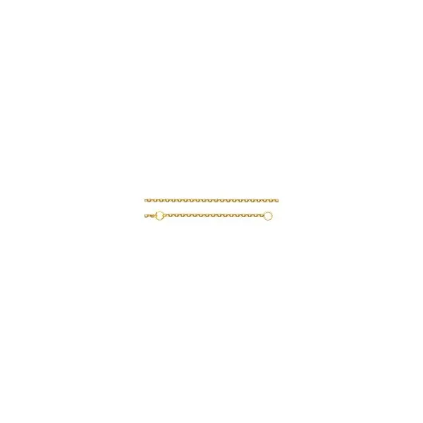 14K Yellow Gold  Cable Link Chain 1.05mm 18 inch Image 2 Minor Jewelry Inc. Nashville, TN