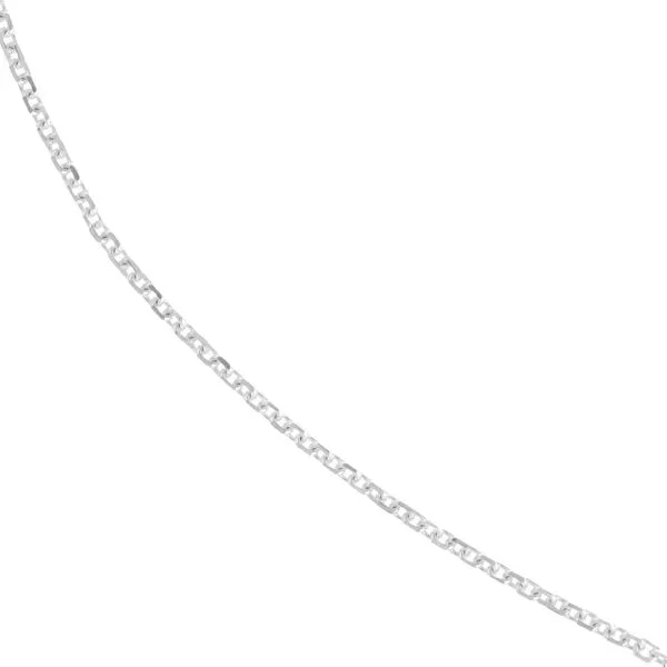 14k White  Cable Link Chain 1.05mm 18 inch Image 4 Minor Jewelry Inc. Nashville, TN