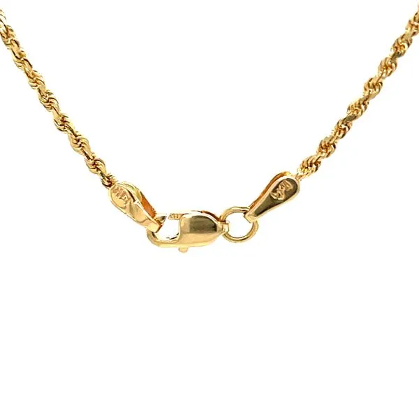 14K Yellow Gold Diamond-Cut 18-inch Rope Chain Image 2 Minor Jewelry Inc. Nashville, TN